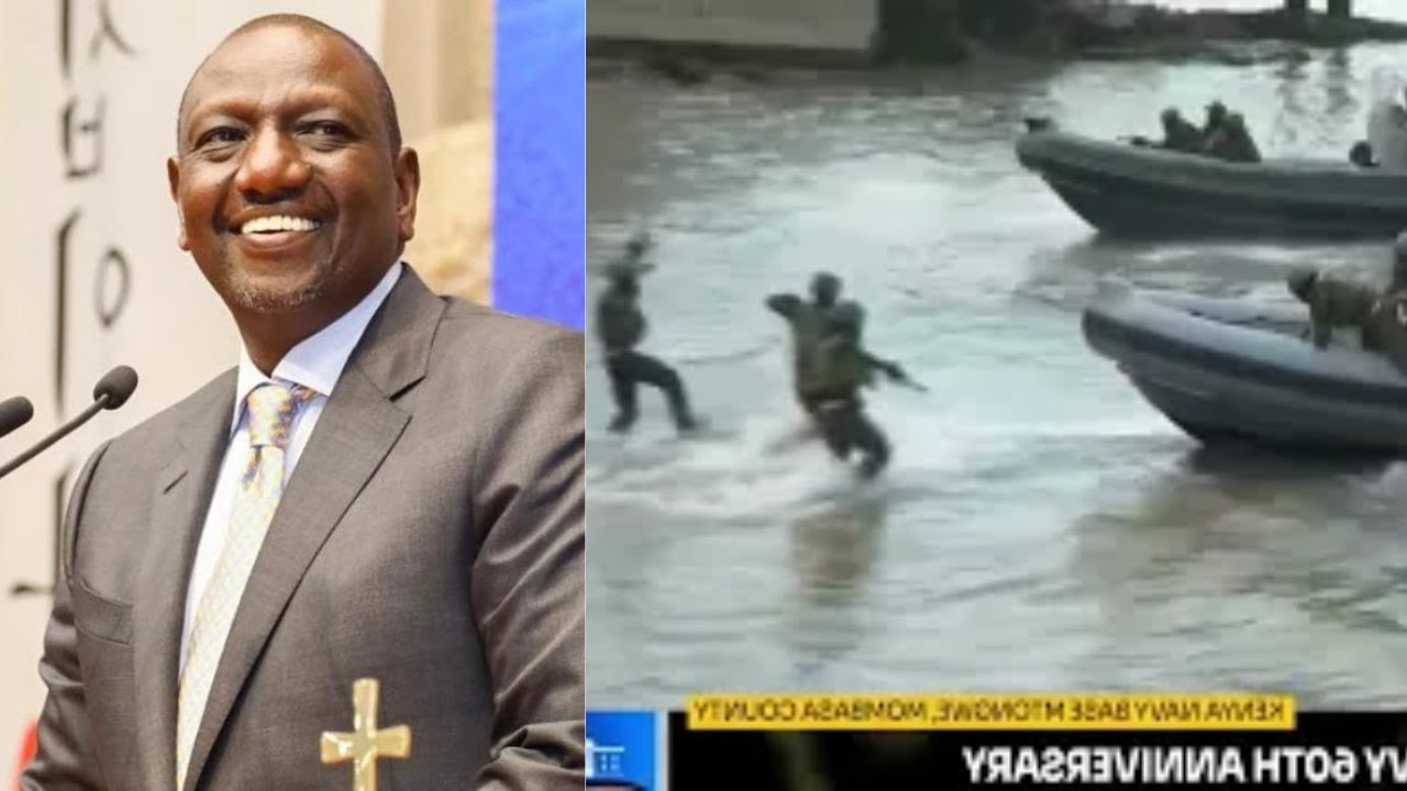 SEE HOW KENYA NAVY OFFICERS SHOCKED RUTO AS THEY SHOW THEIR MIGHT,POWER AND SKILLS IN MOMBASA!