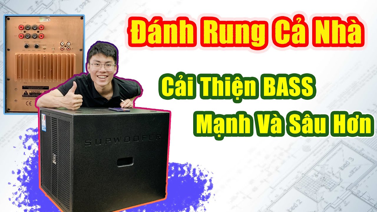 Loa SUB Điện 4 Tấc Si&ecirc;u Trầm SHUBOSS, T&aacute;i Tạo Bass S&acirc;u, Lực, D&agrave;y tiếng hơn.
