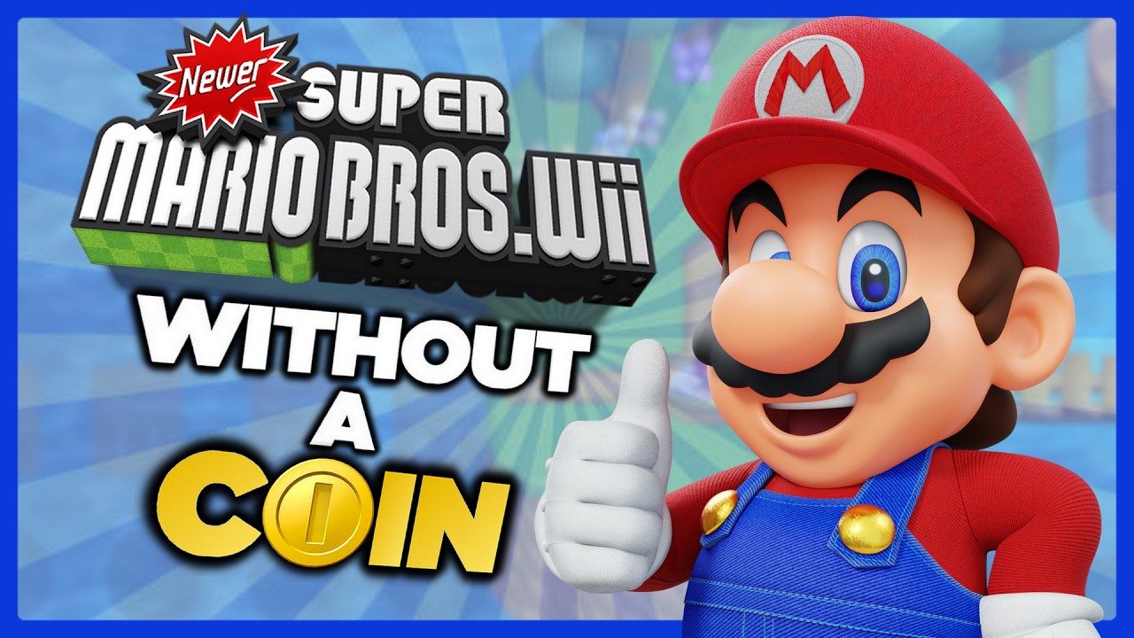I tried BEATING Newer Super Mario Bros. Wii WITHOUT TOUCHING A COIN