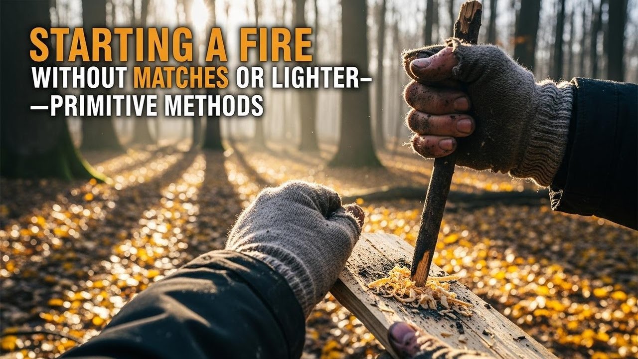 Starting a Fire Without Matches or Lighter - Primitive Methods