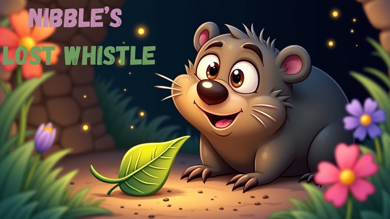 Nibble’s Lost Whistle | easy english short story | bedtime stories for kids