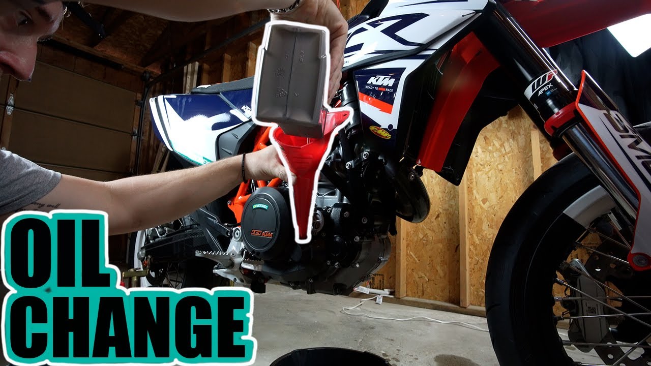 Как заменить масло | KTM 690 SMC R