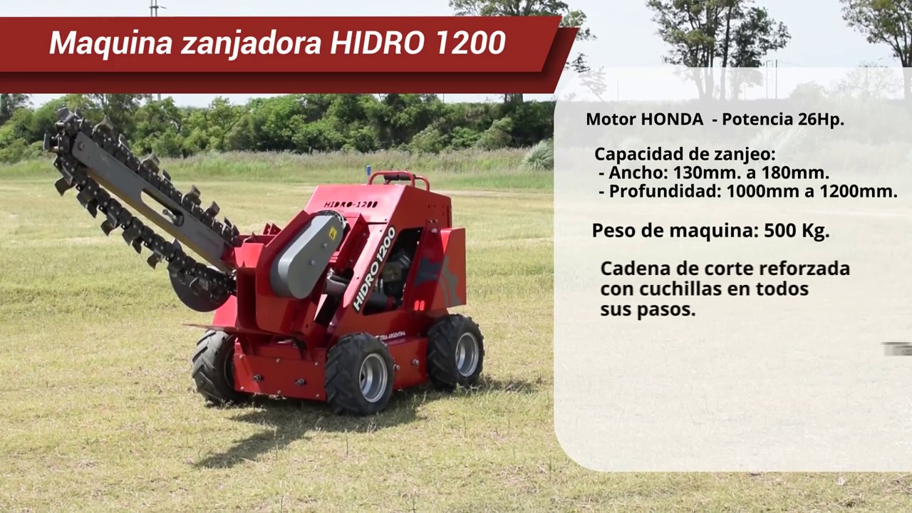 Zanjadora HIDRO1200