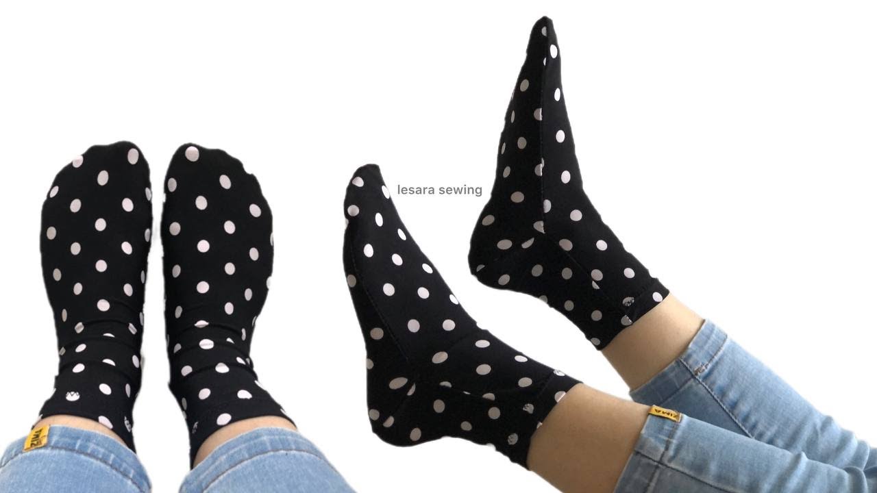 Easy way to sew socks for beginners/No pattern