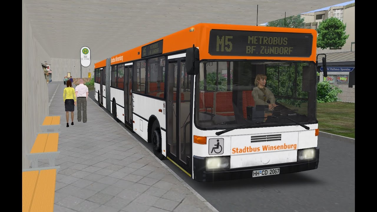 OMSI 2. Map Winsenburg, Route M5, Mercedes-Benz O405 GN1