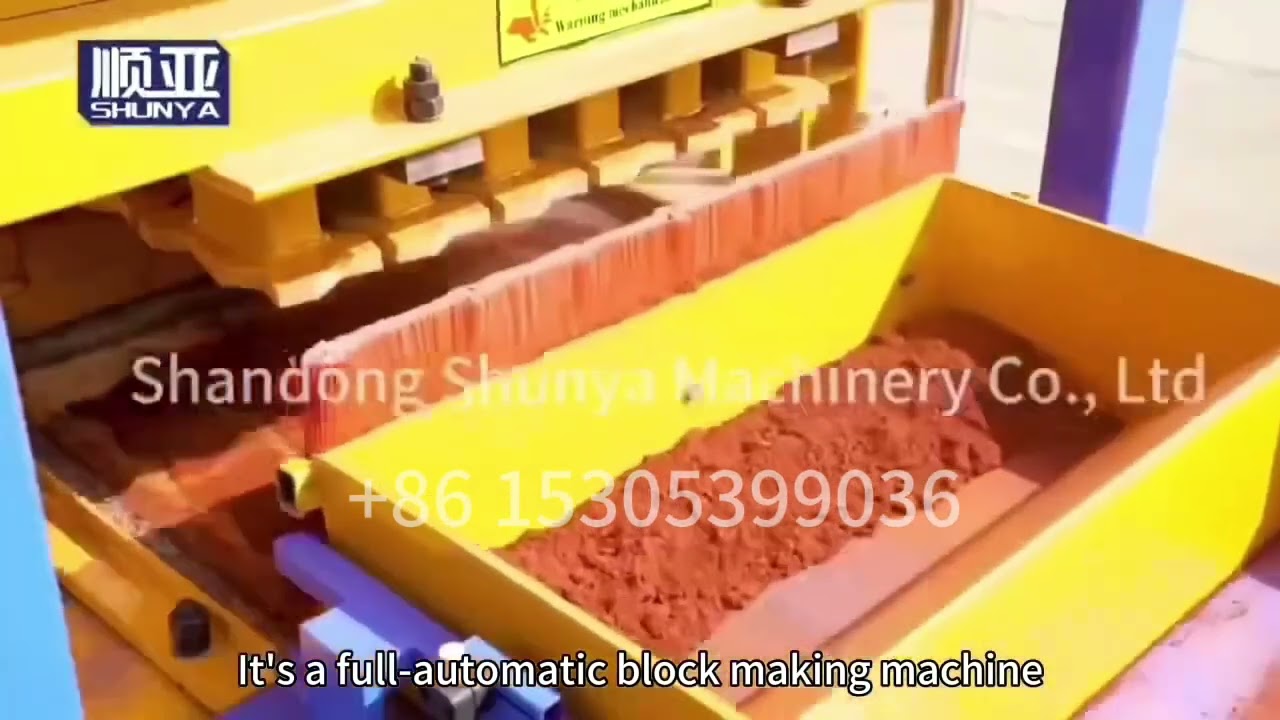 The new QT4-15 automatic hydraulic concrete brick making machine