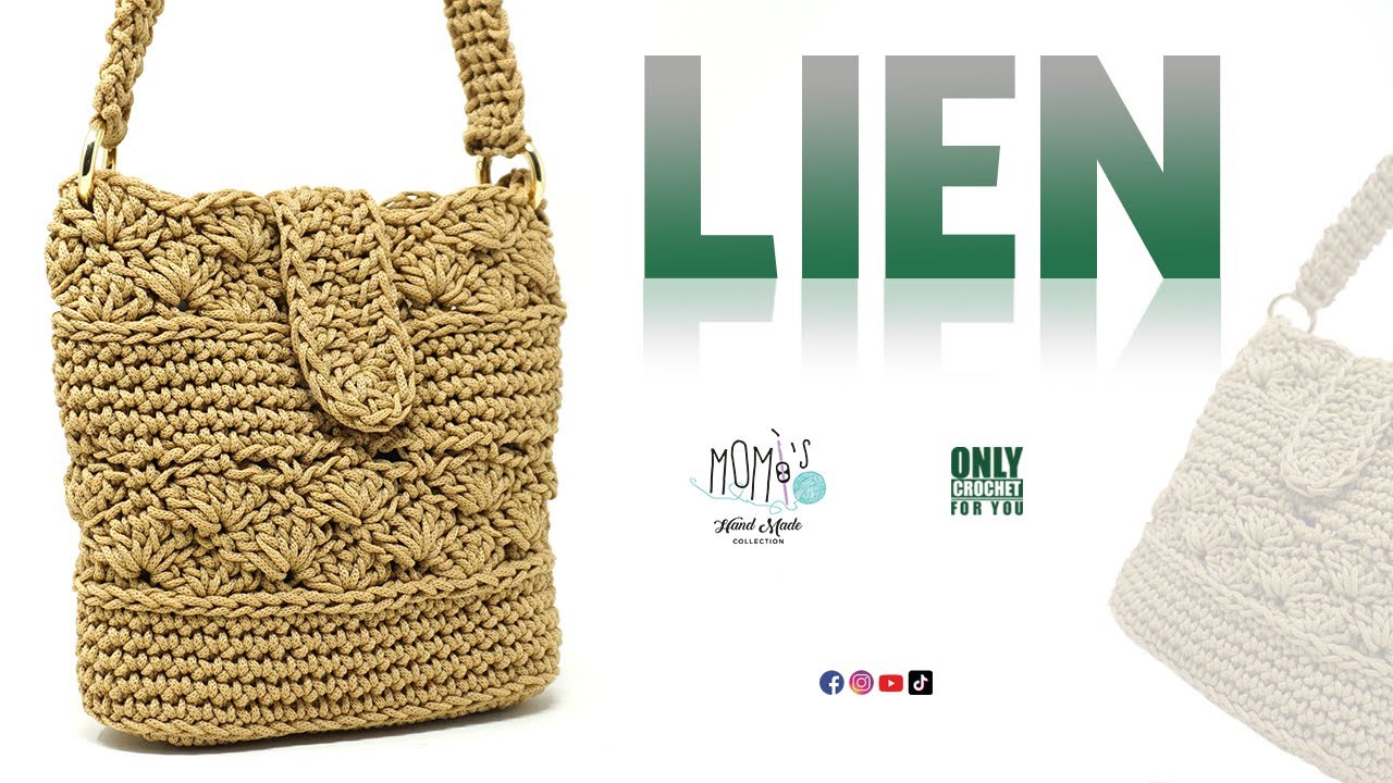 TUTORIAL UNCINETTO BORSA LIEN 😉EASY CROCHET BAG @Momì's #crochet #tutorial #bag
