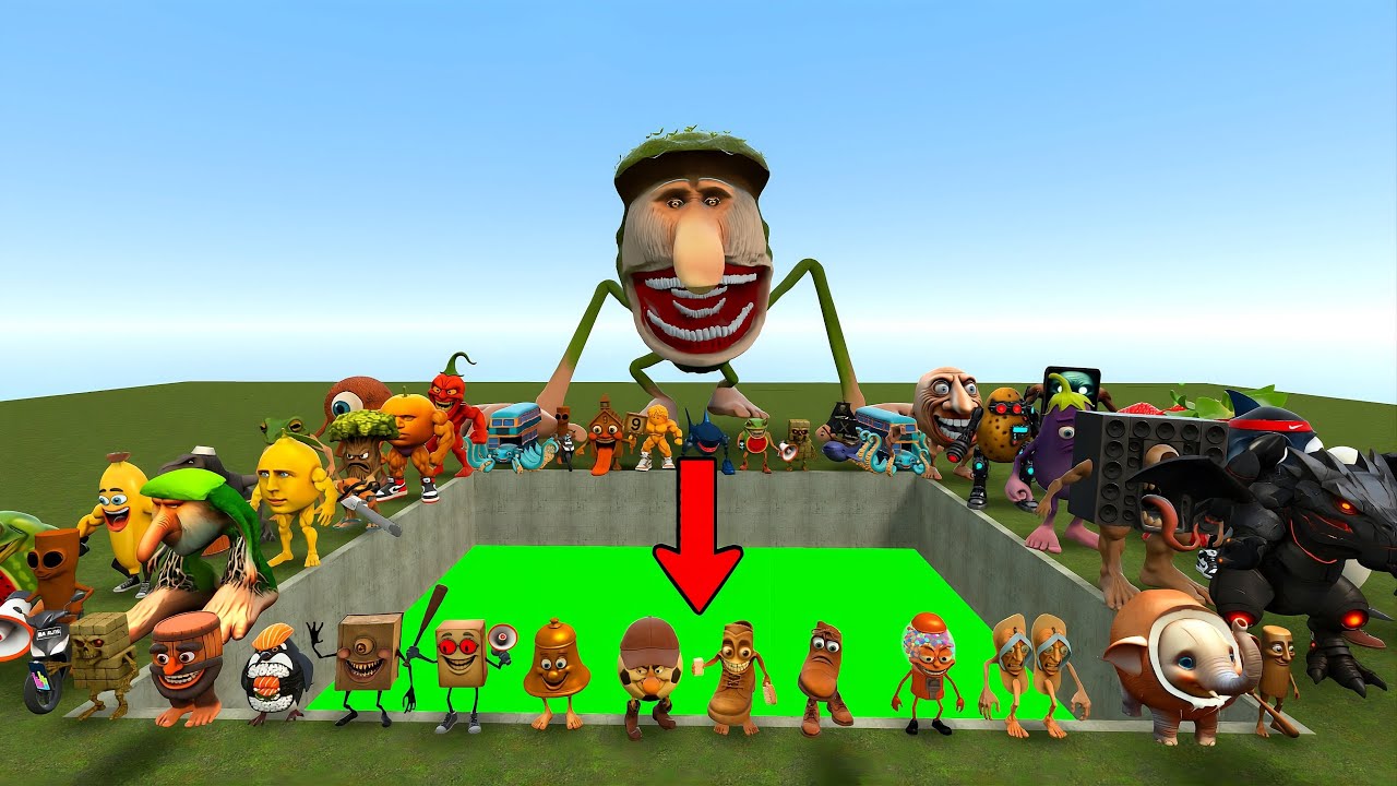 Spartan Kicking Italian Memes in The Toxic Pit | Garry's Mod