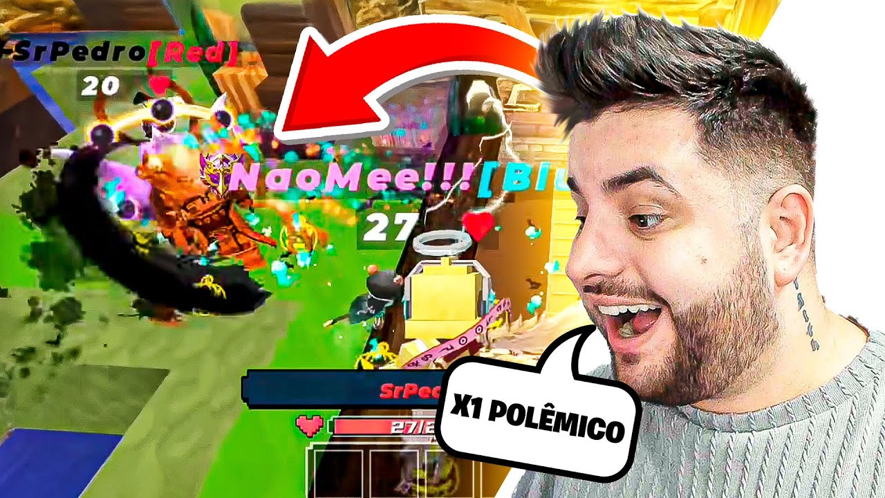 VISÃO DO X1 DA NAOMI BG CONTRA O SR PEDRO !! - Blockman Go BedWars