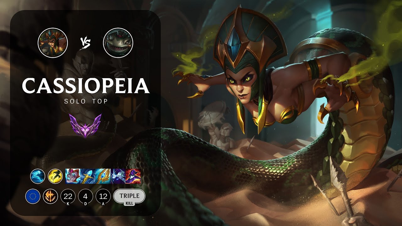 Cassiopeia Top vs Tahm Kench - EUW Master Patch 13.16