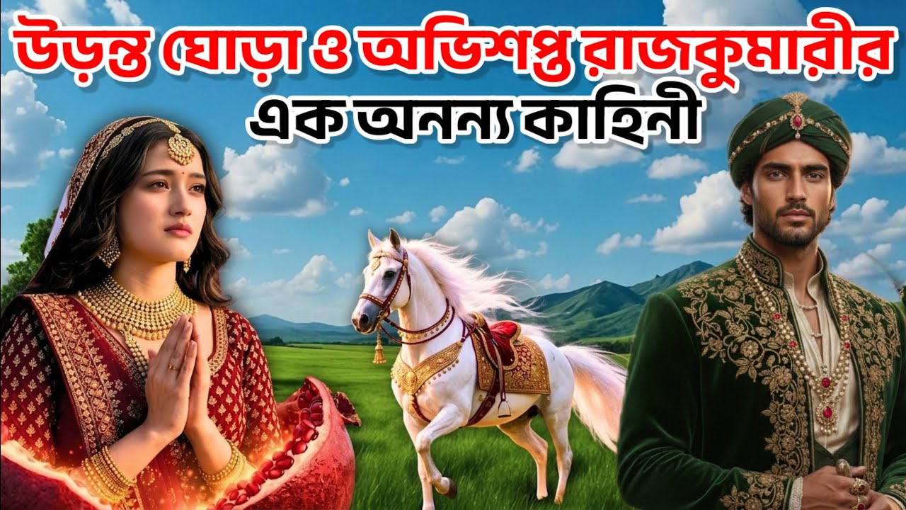 অভিশপ্ত রাজকুমারী ও জাদুকরী উড়ন্ত ঘোড়া গল্প || উড়ন্ত সাদা ঘোড়া আর বন্দি রাজকুমারী কাহিনী Episode - 1