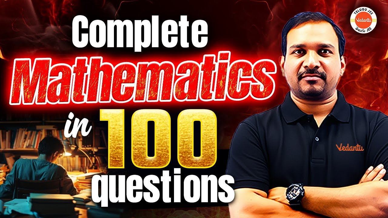 Last Minute Ultimate Revision with 100 Questions | JEE 2026 Maths | Kiran Sir