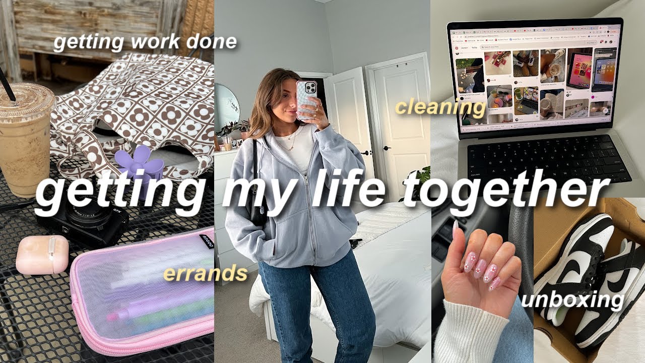 GETTING MY LIFE TOGETHER | productive days in my life! (cleaning, errands, unboxing, work, & more)
