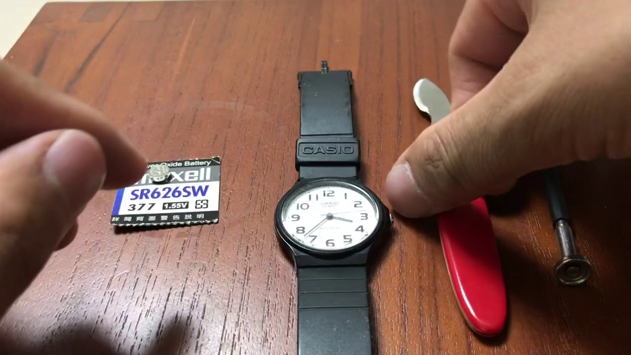 卡西歐 Casio 電子錶 DIY 換電池_quartz battery replacing MQ-24