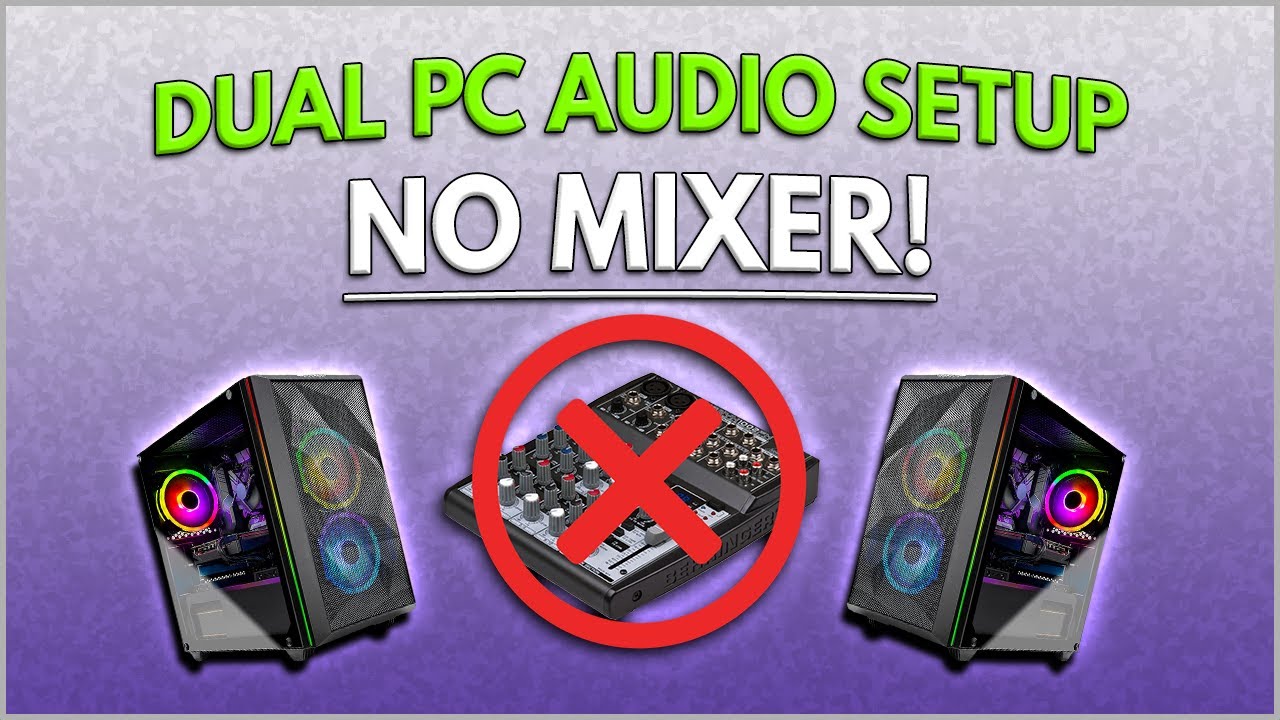 Dual PC Stream Audio Setup - No Mixer Needed! (Cheap and easy method)