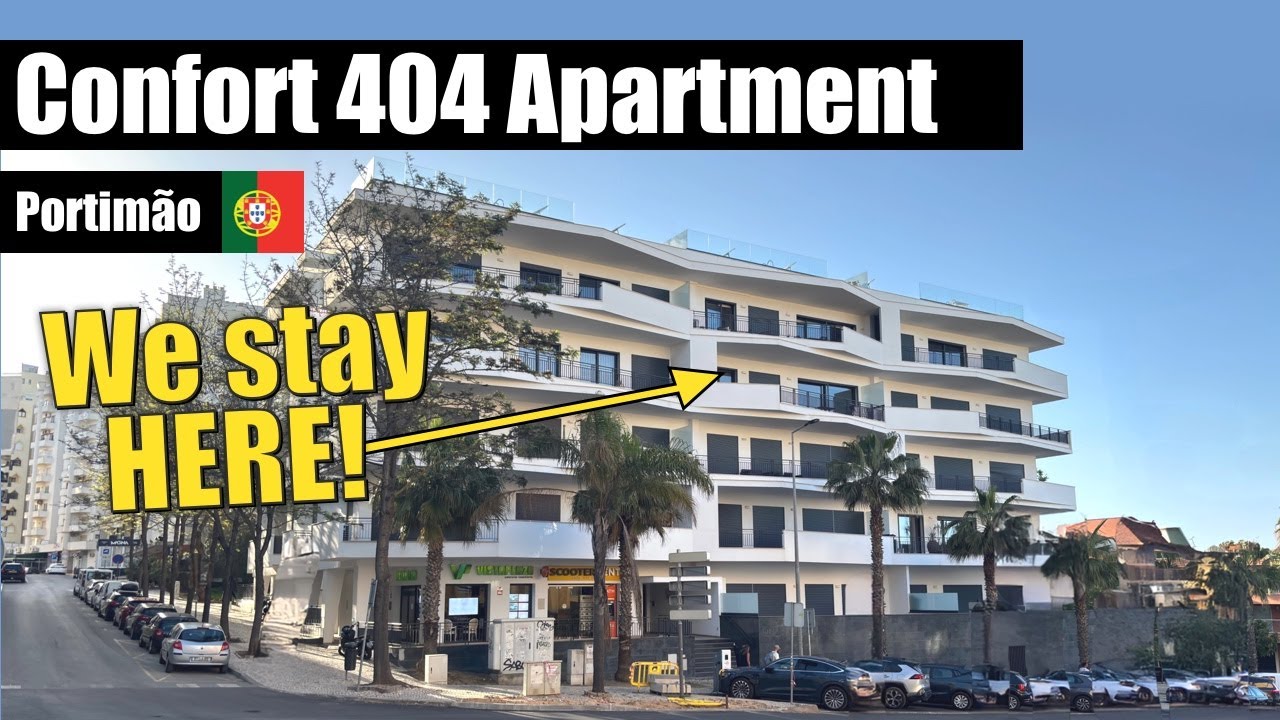 Portimão Apartment! We stay at CONFORT 404 just a stone's throw from Praia da Rocha, Portugal 🇵🇹