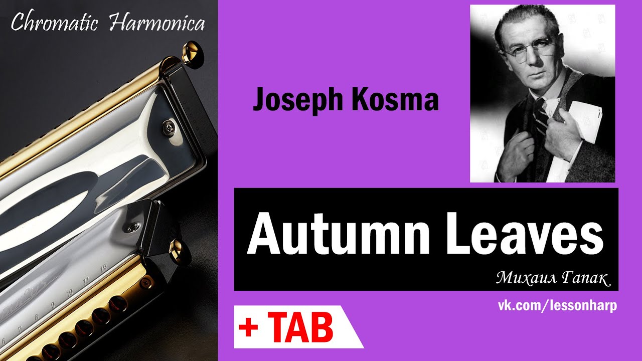 Autumn Leaves│Опавшие листья │HOW TO PLAY HARMONICA