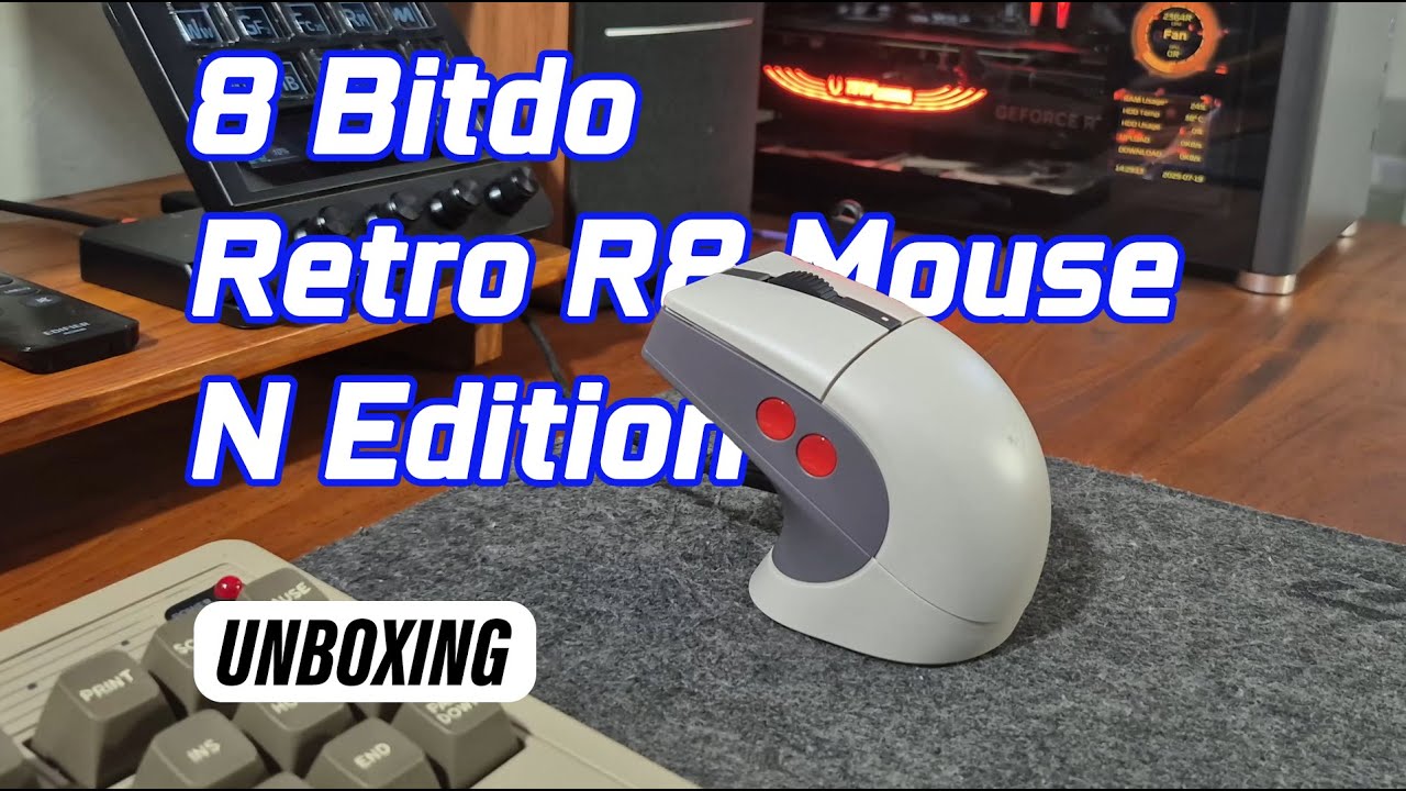 8BitDo Retro R8 Mouse - N Edition - UNBOXING