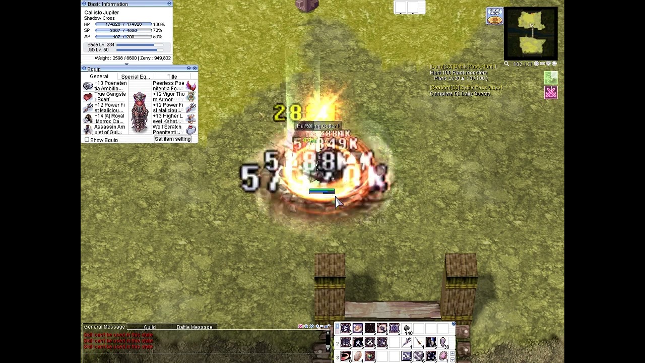 Ragnarok Online - Back again to Rolling Cutter and Impact Crater with EDP