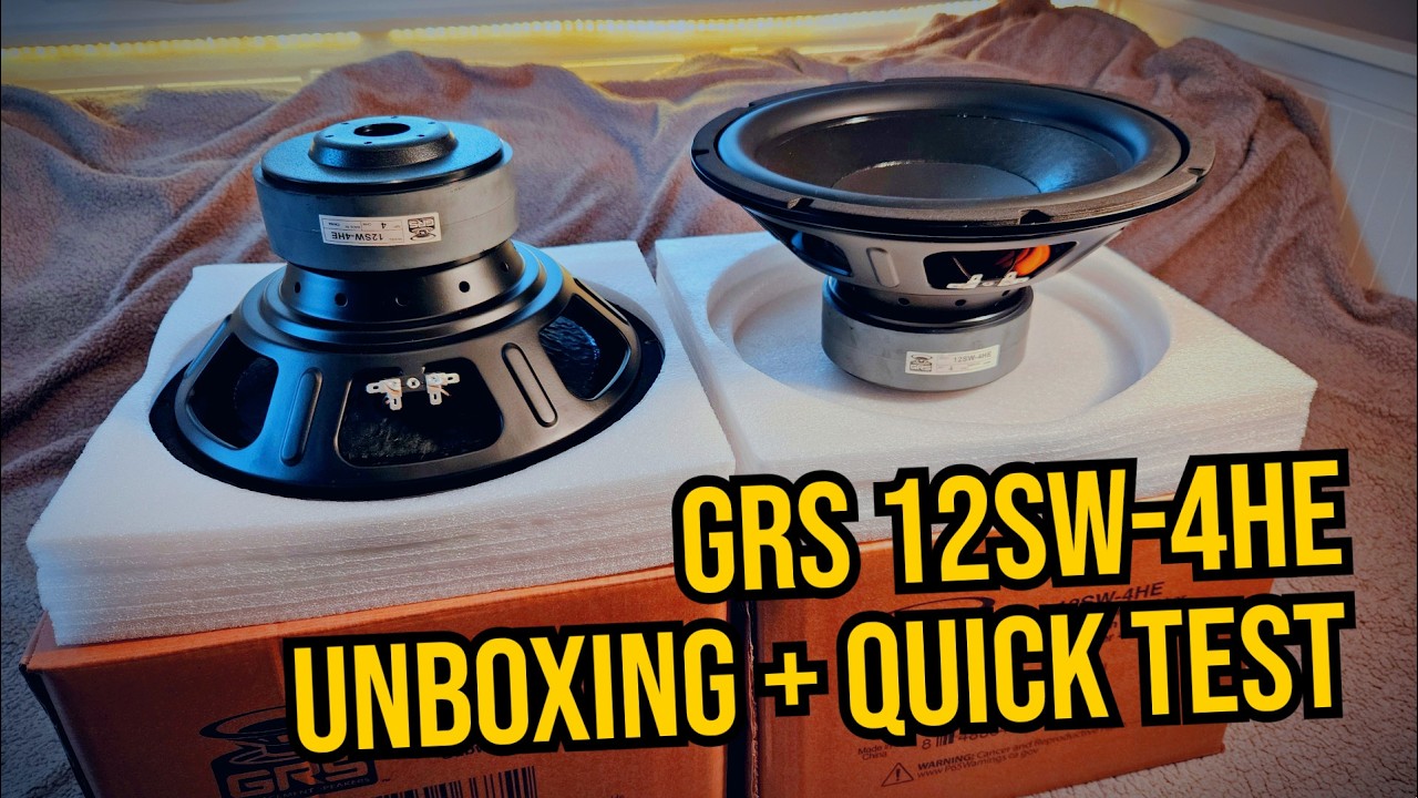 GRS 12SW-4HE Subwoofers [×] Unboxing + Quick Test