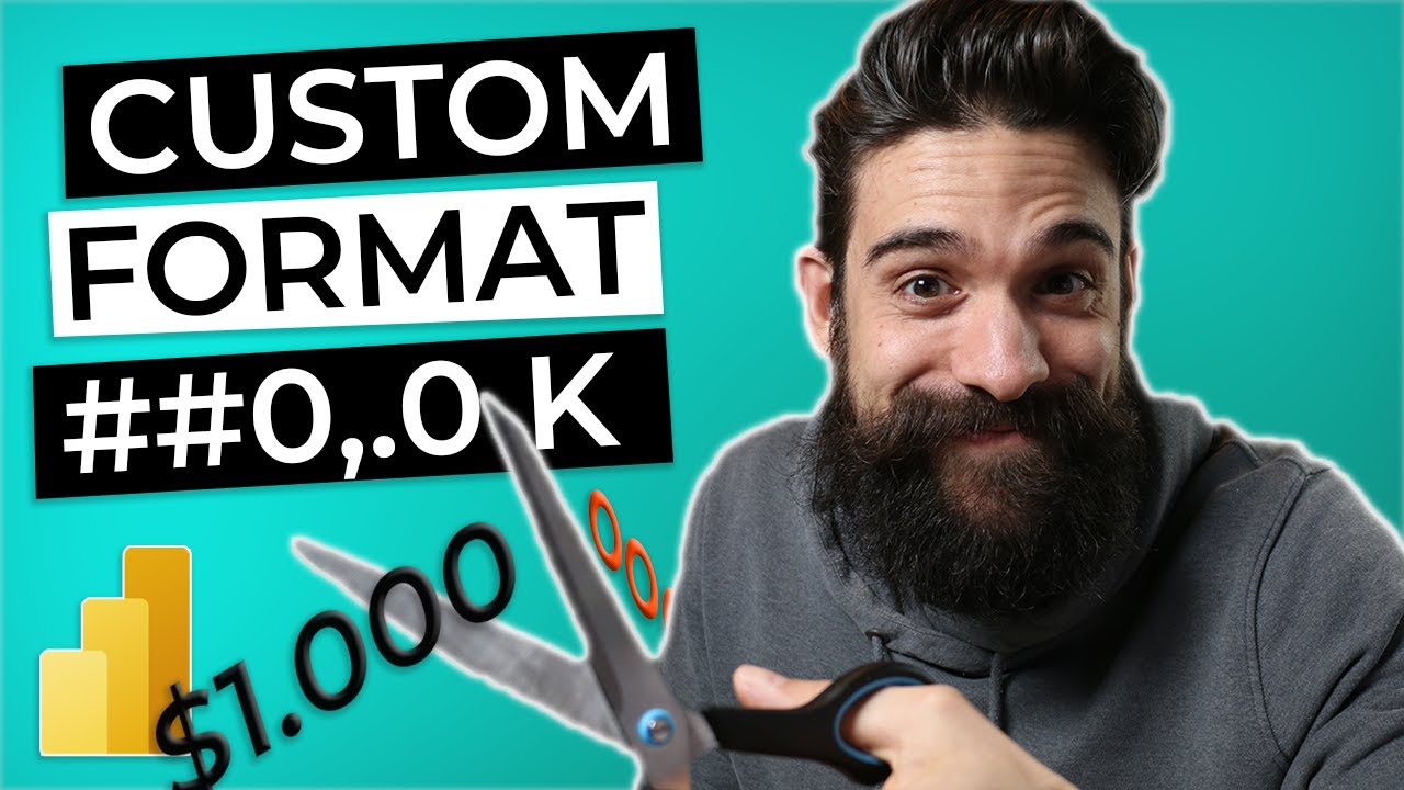 CUSTOM FORMAT STRINGS in Power BI | Making sense of ##0,.0 K
