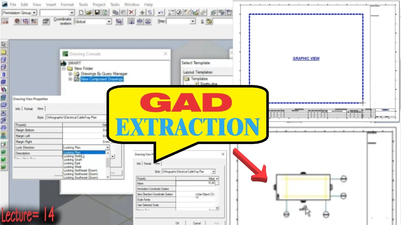 SP3D Training | Lecture 14 | How to Extract GAD from Smart Plant 3D #sp3d #design #piping
