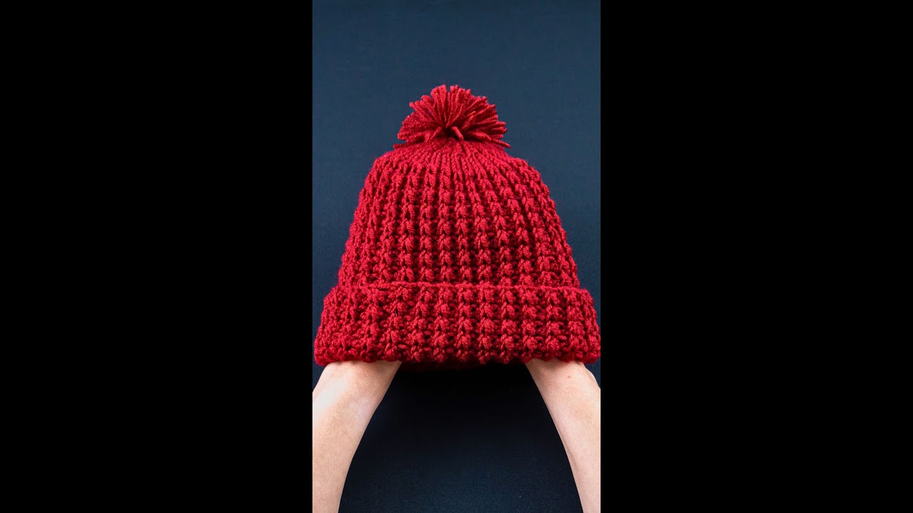 Простой узор для вязания крючком шапки. Miarti🧶