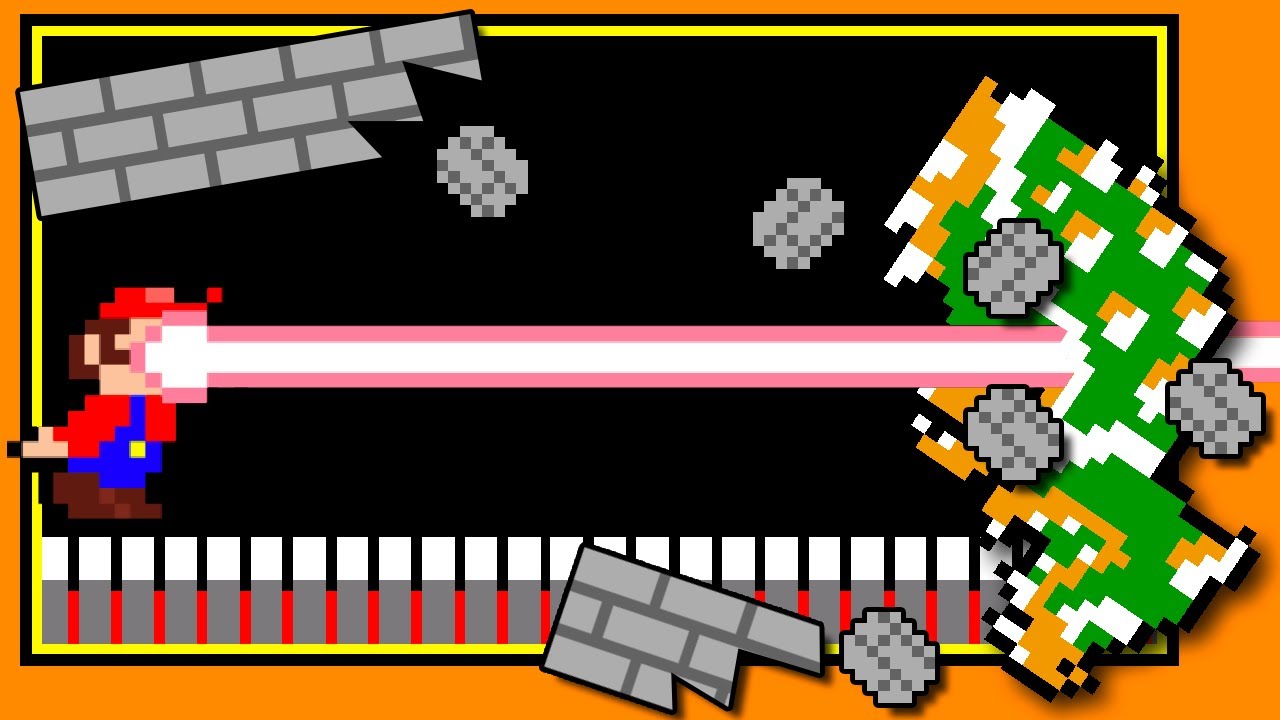 Super Mario Bros. but Mario has a Death Ray! (Mari0)