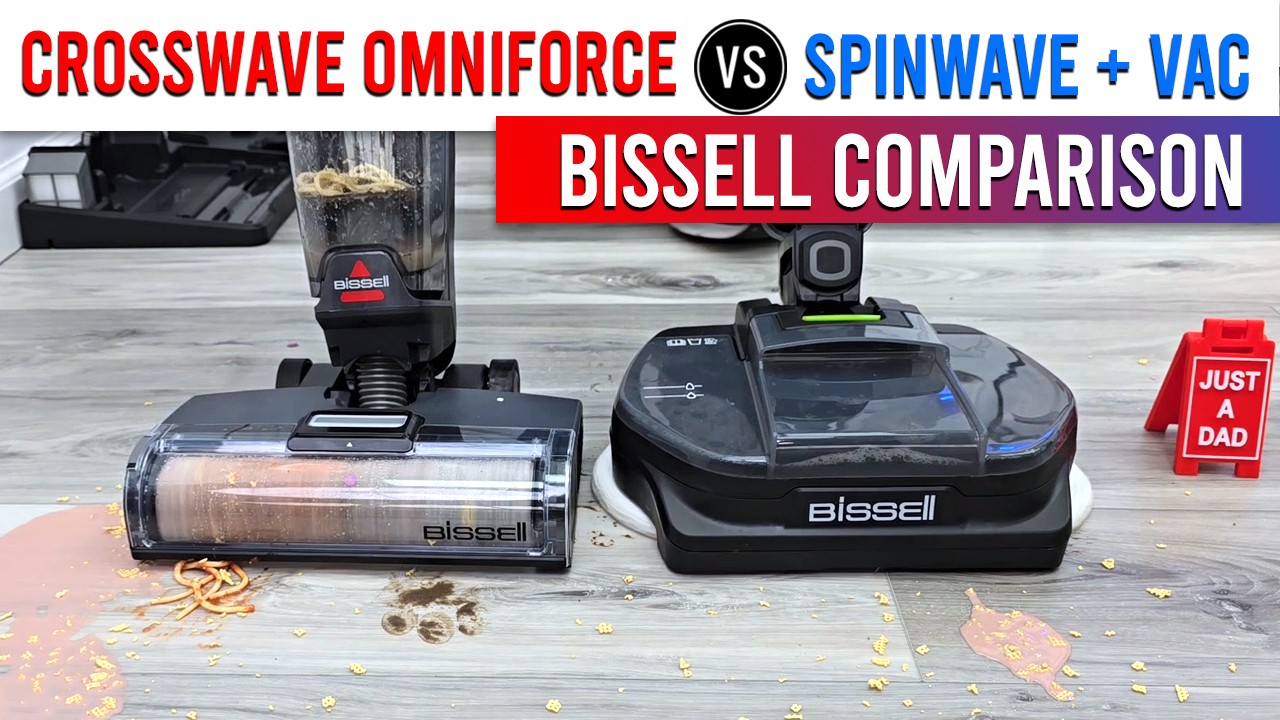 Сравнение пылесосов для влажной и сухой уборки Bissell CrossWave OmniForce 3882 и SpinWave + Vac
