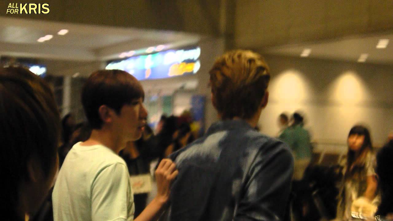 【FANCAM】120910 EXO-M @ Incheon Airport (Kris focus)
