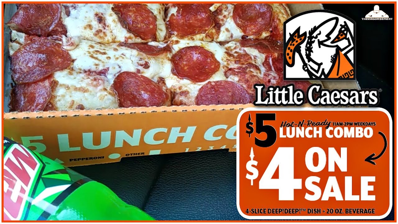 Little Caesars® | $5 Lunch Combo Review | NOW $4! 💲🍕