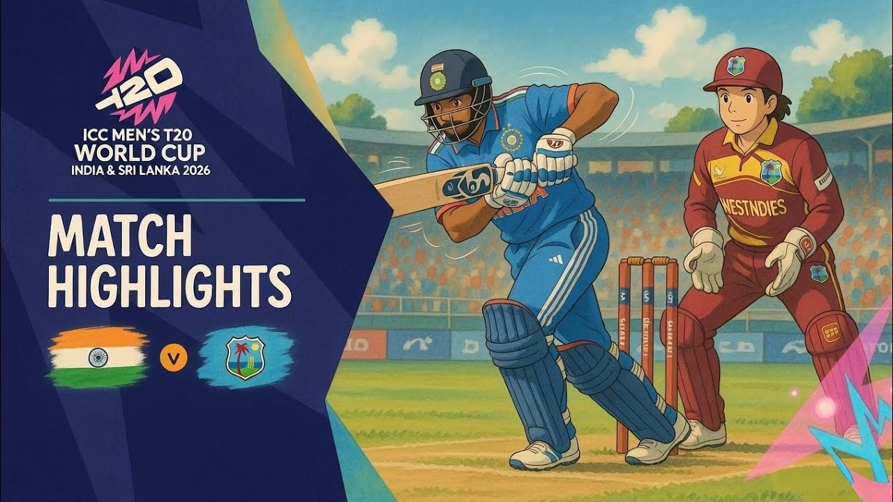 ICC MAN'S T20 Wc🏆2026 |SUPER 8| IND 🇮🇳 VS WEST INDIES 🇬🇺 |HIGHLIGHTS|Visual Graphics🧐| Real Cricket™