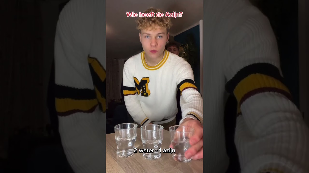 Wie van ons drinkt de Azijn? 🥤