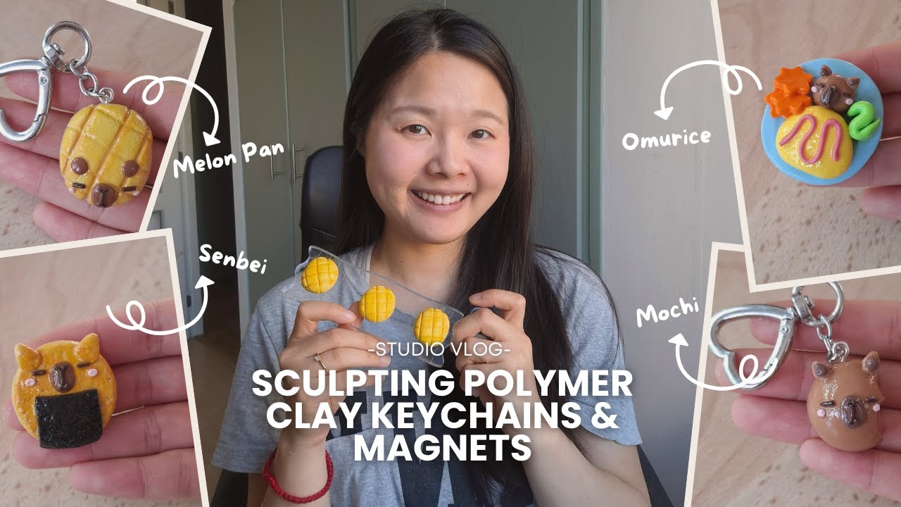 Видеоблог из студии 🧸 Подготовка к обновлению магазина | Лепка и глазурование брелоков и магнитов...