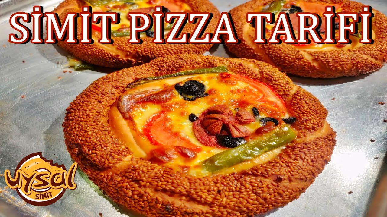 SİMİT PİZZA TARİFİ/HEM/SİMİT HEM PİZZA(evde simit pizza nasıl yapılır)DIŞI ÇITIR ÇITIR(Simit Tarifi)