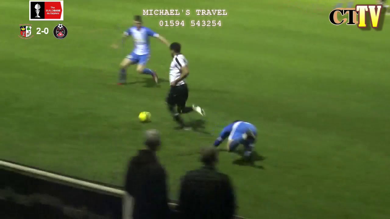 Cinderford Town v Highworth Town FA Trophy 1st round replay highlights 15th Oct 2019