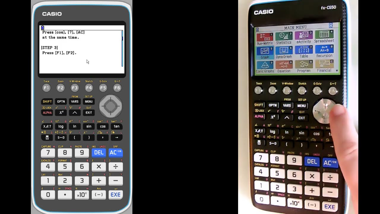 fx-CG50: Exam Mode and Exiting Exam Mode