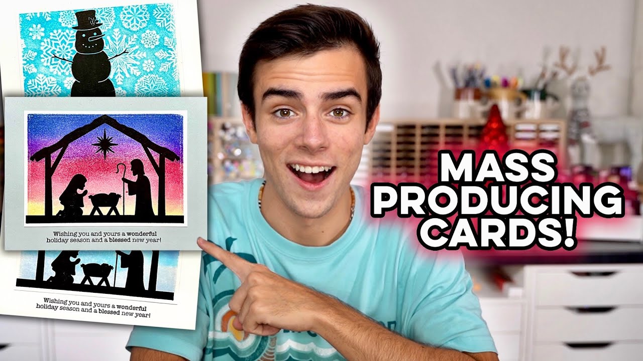 Mass Producing Christmas Cards Tips With Stamping Foam!