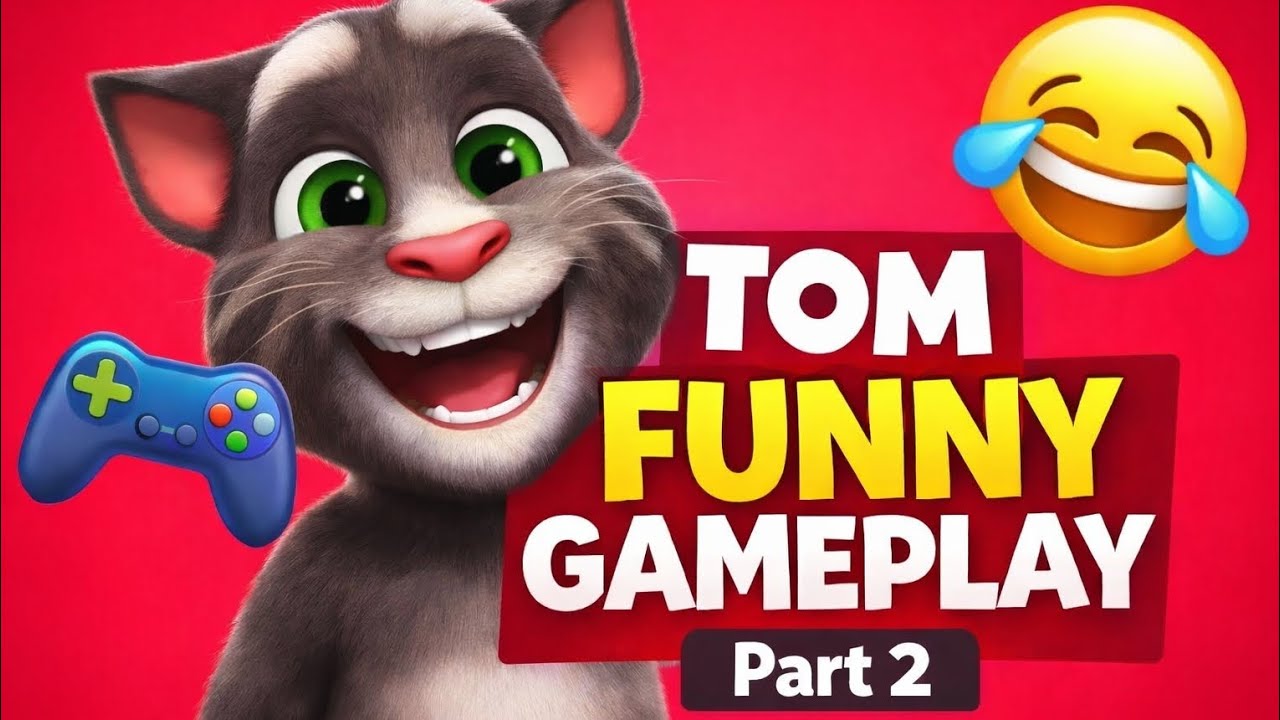 Talking Tom Funny Gameplay Part 2 😂 | Talking Tom & Friends Game#TalkingTom #Talkingcat4u