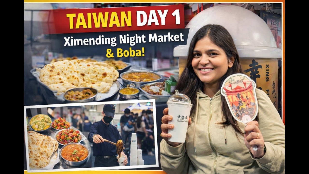 Trying Taiwan’s Famous Boba Tea 🧋 | Ximending Night Market Vlog 🇹🇼