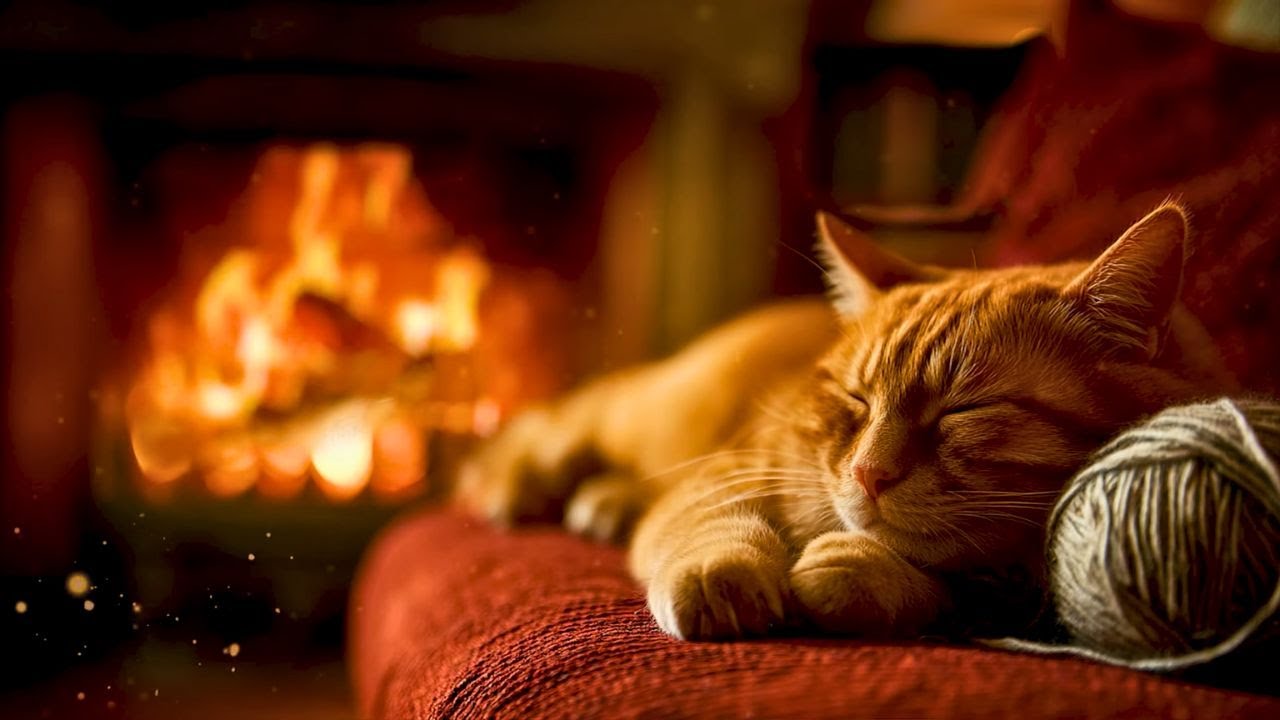 Healing Music for Cats - Stress-Relief Sounds for a Peaceful Night's Sleep