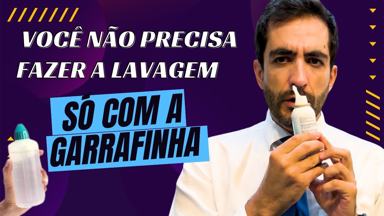 LAVAR O NARIZ COM SPRAY DE JATO CONTINUO AO INVÉS DA GARRAFINHA