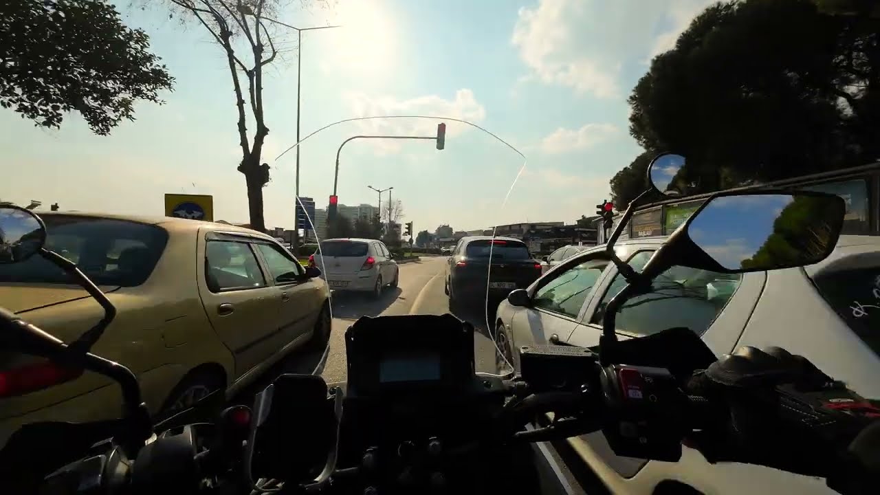 City Center Rush Hour ASMR | Pure Engine & Ambient Sounds | Honda NC750X