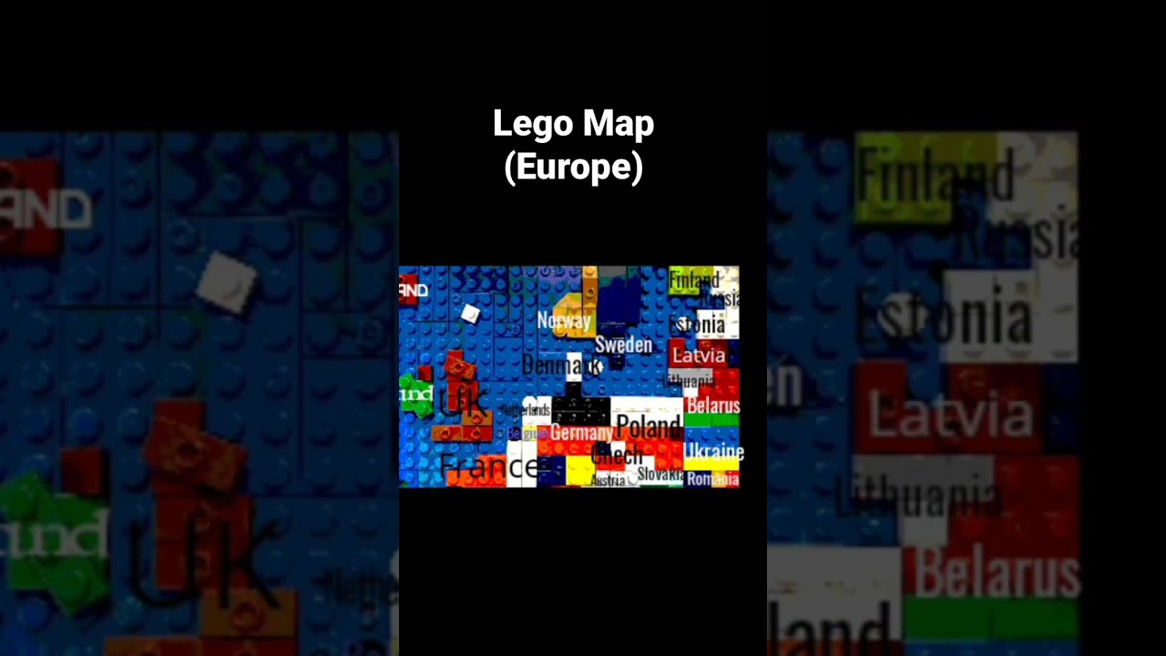 Lego Map (Europe).#lego #map #legomap