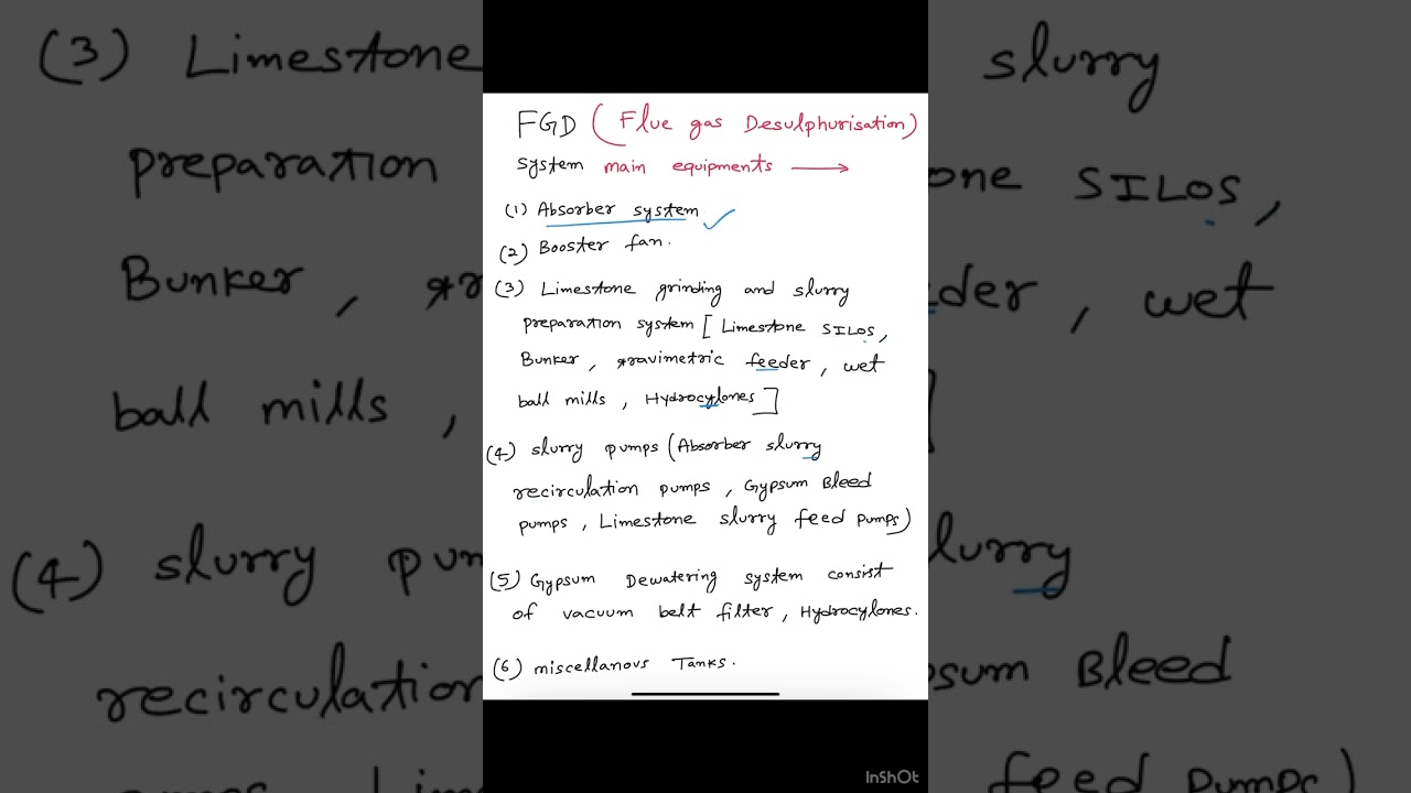 FGD system (Flue gas desulphurisation) 