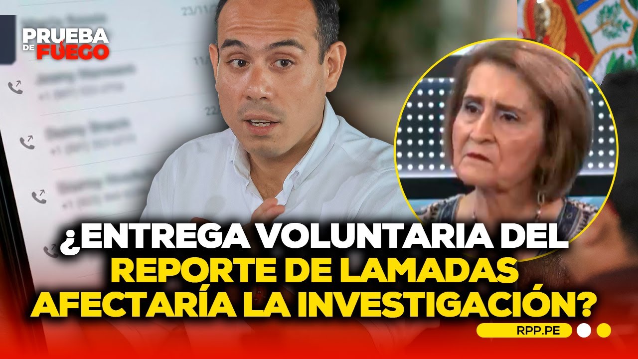 Pdta. del TC opina: ¿reporte de llamadas de Jerí podría alterar investigaciones? #PDFRPP | ENTREV.