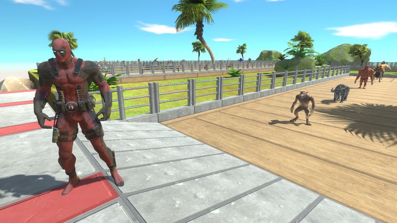 DEADPOOL OASIS DEATH RUN - Animal Revolt Battle Simulator