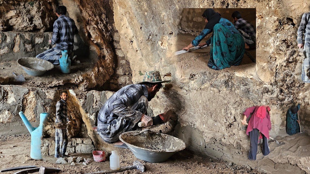 🔥 🏔️ Extreme Cave Life | Building a Mud House by Hand to Survive the Wild Mountains 😱🔥