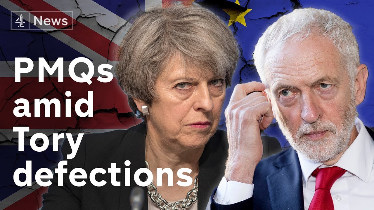 PMQS amid cross-party defections over Brexit