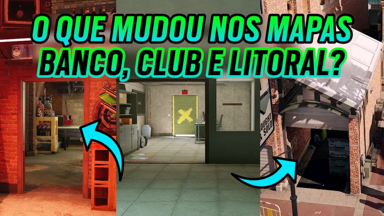 TODOS OS BUFFS DOS MAPAS CLUB, BANCO E LITORAL! OPERA&Ccedil;&Atilde;O CRYSTAL GUARD! || RAINBOW SIX SIEGE